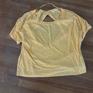 Golden yellow super cute summer open back top. So comfy and bright for summer!